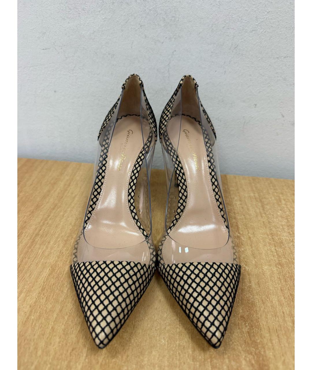 GIANVITO ROSSI Бежевые кожаные туфли, фото 4
