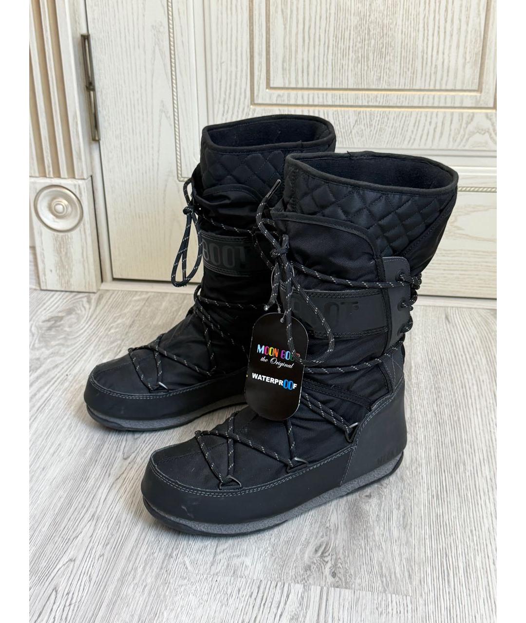 MOON BOOT Черные полусапоги, фото 5
