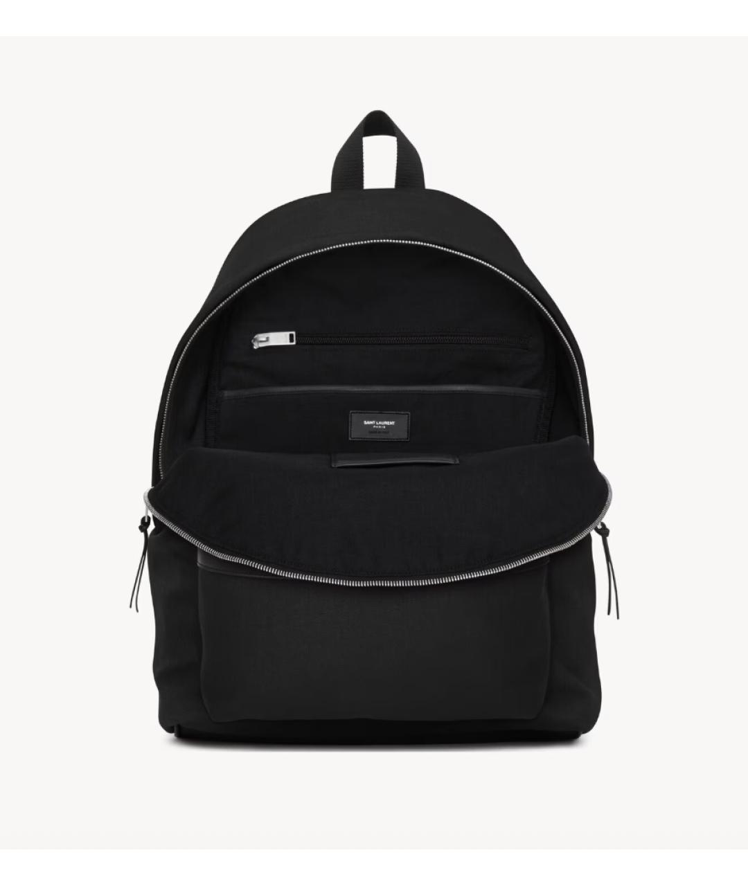 SAINT LAURENT Черный синтетический рюкзак, фото 4