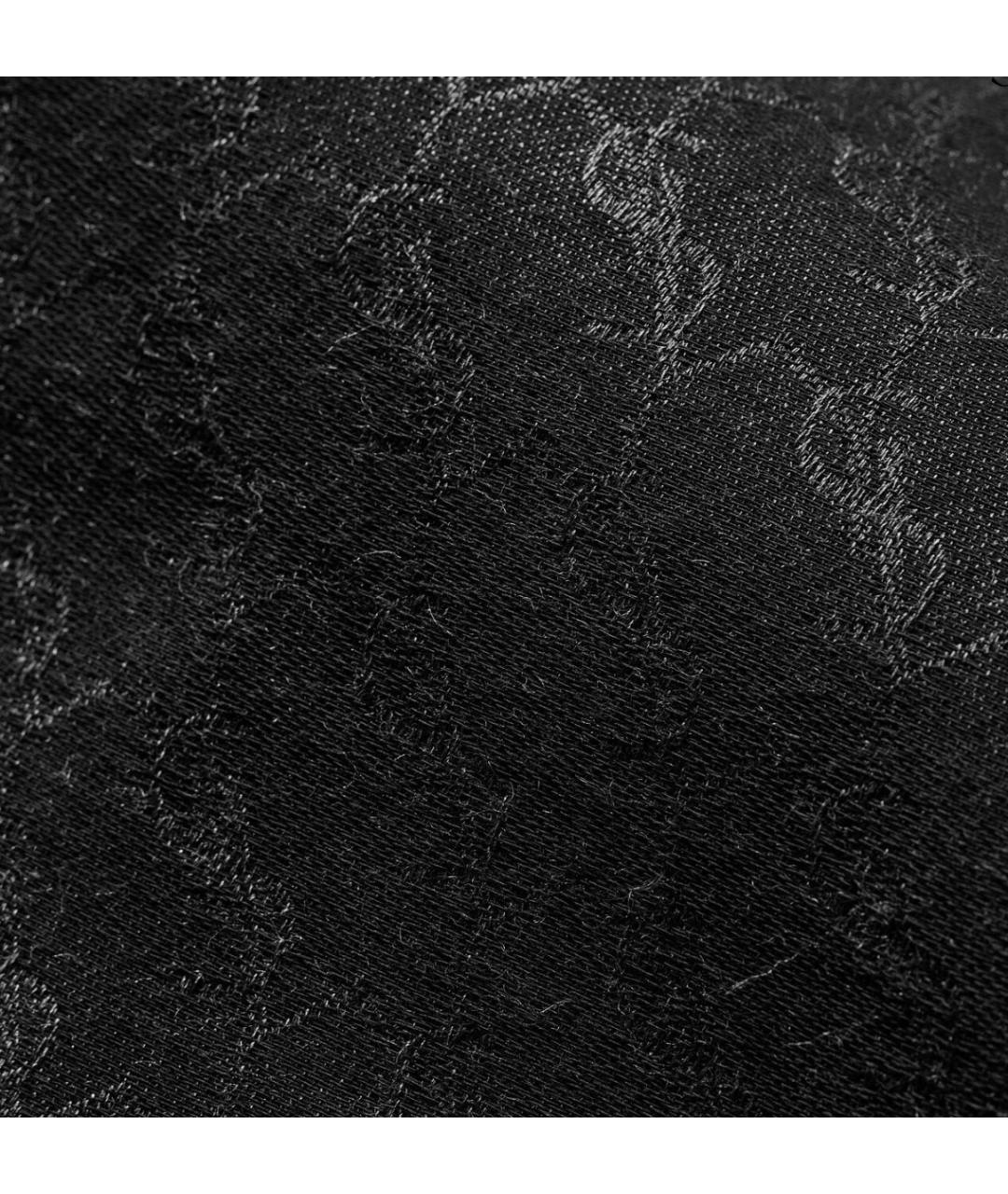 SAINT LAURENT Черный кашемировый шарф, фото 3