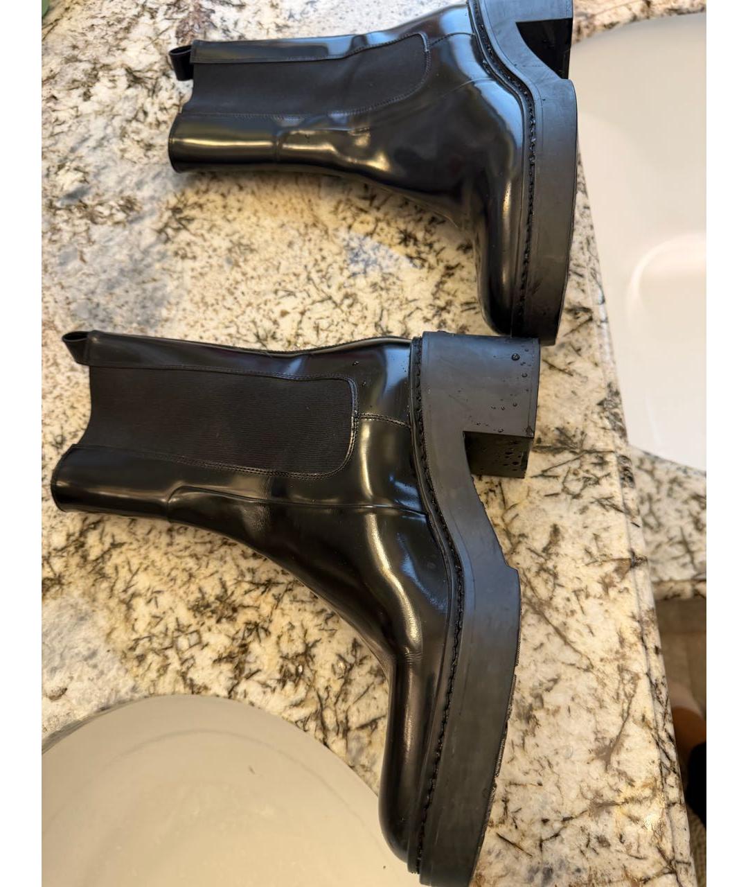 SANTONI Черные кожаные ботильоны, фото 5