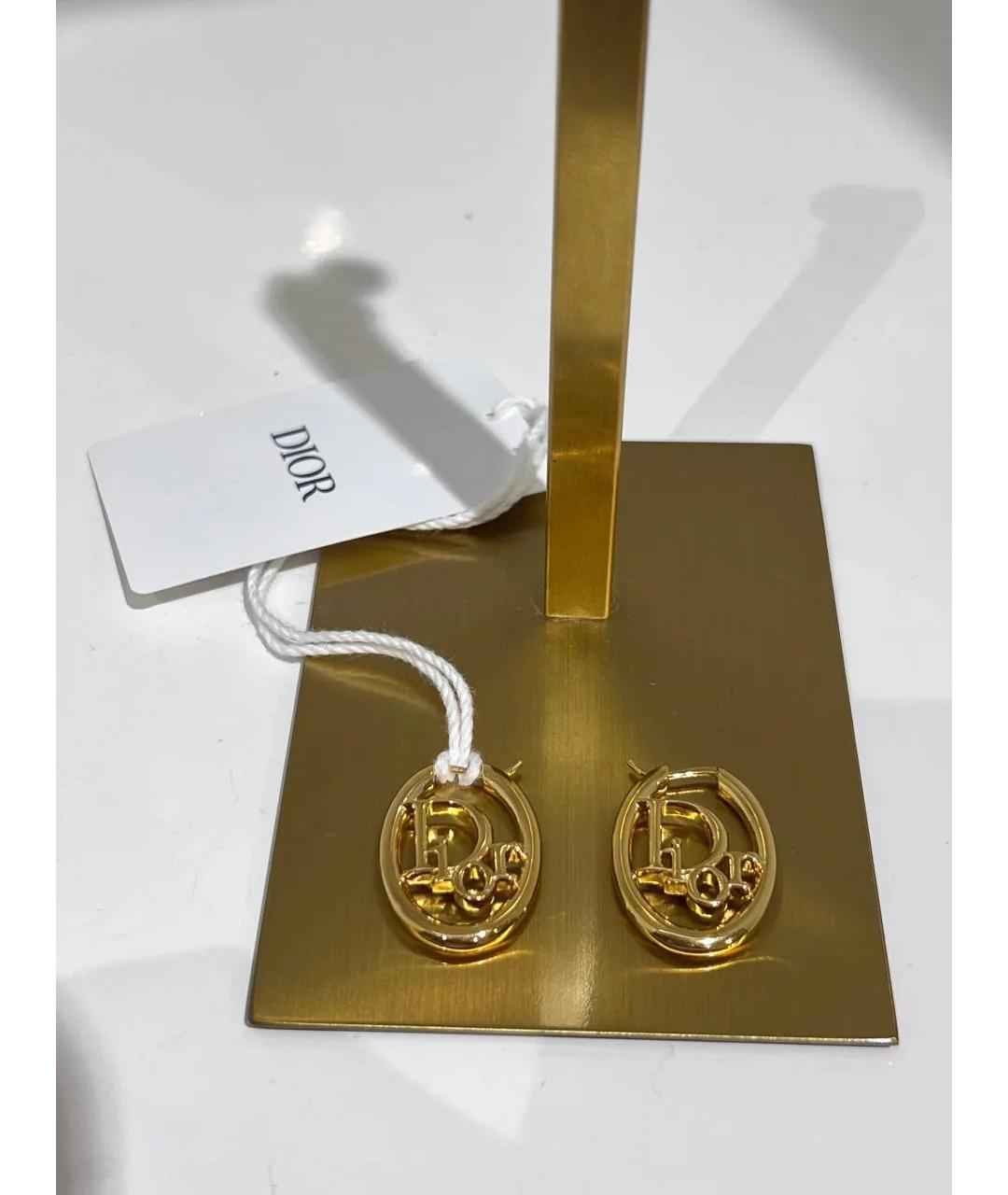 CHRISTIAN DIOR Золотые серьги, фото 3
