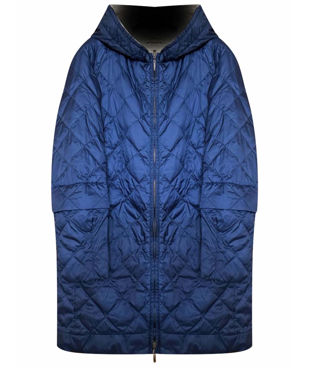 'S MAX MARA Темно-синяя полиэстеровая куртка, фото 1