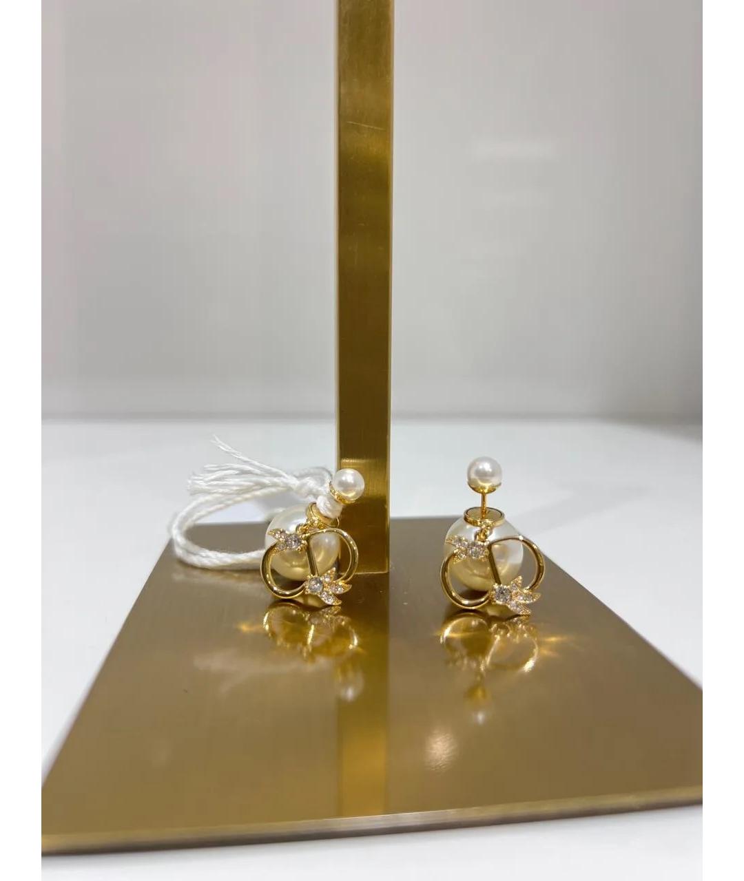CHRISTIAN DIOR Золотые серьги, фото 3
