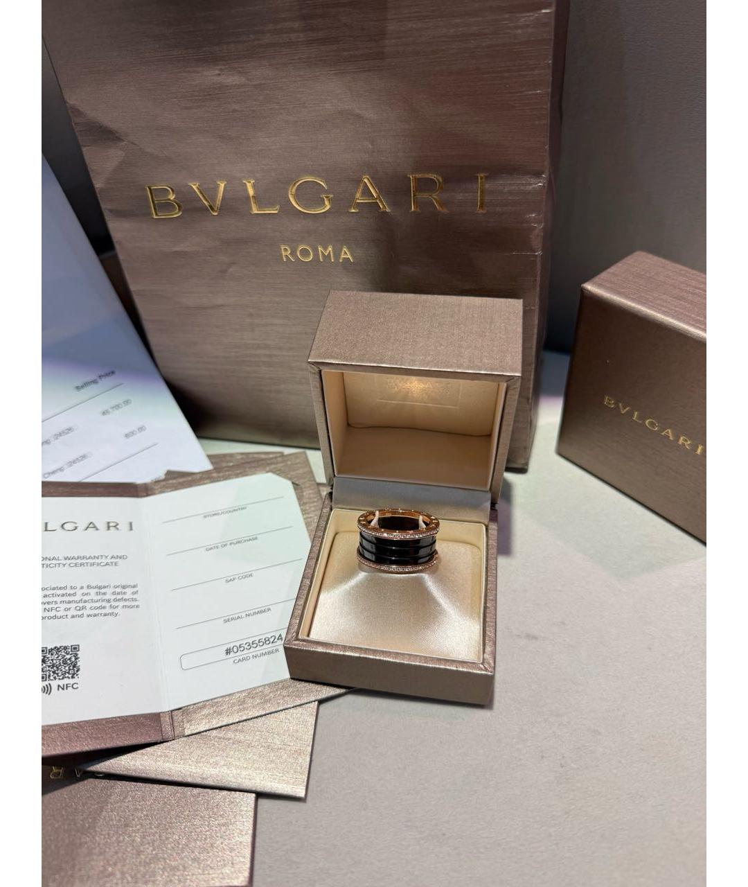 BVLGARI Золотое кольцо из розового золота, фото 7