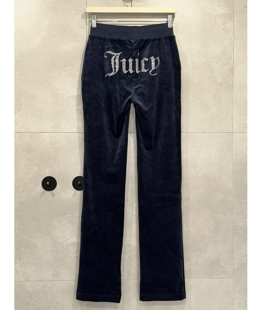 JUICY COUTURE Темно-синий велюровый спортивные костюмы, фото 8