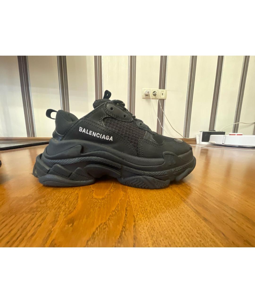 BALENCIAGA Черные текстильные кроссовки, фото 5
