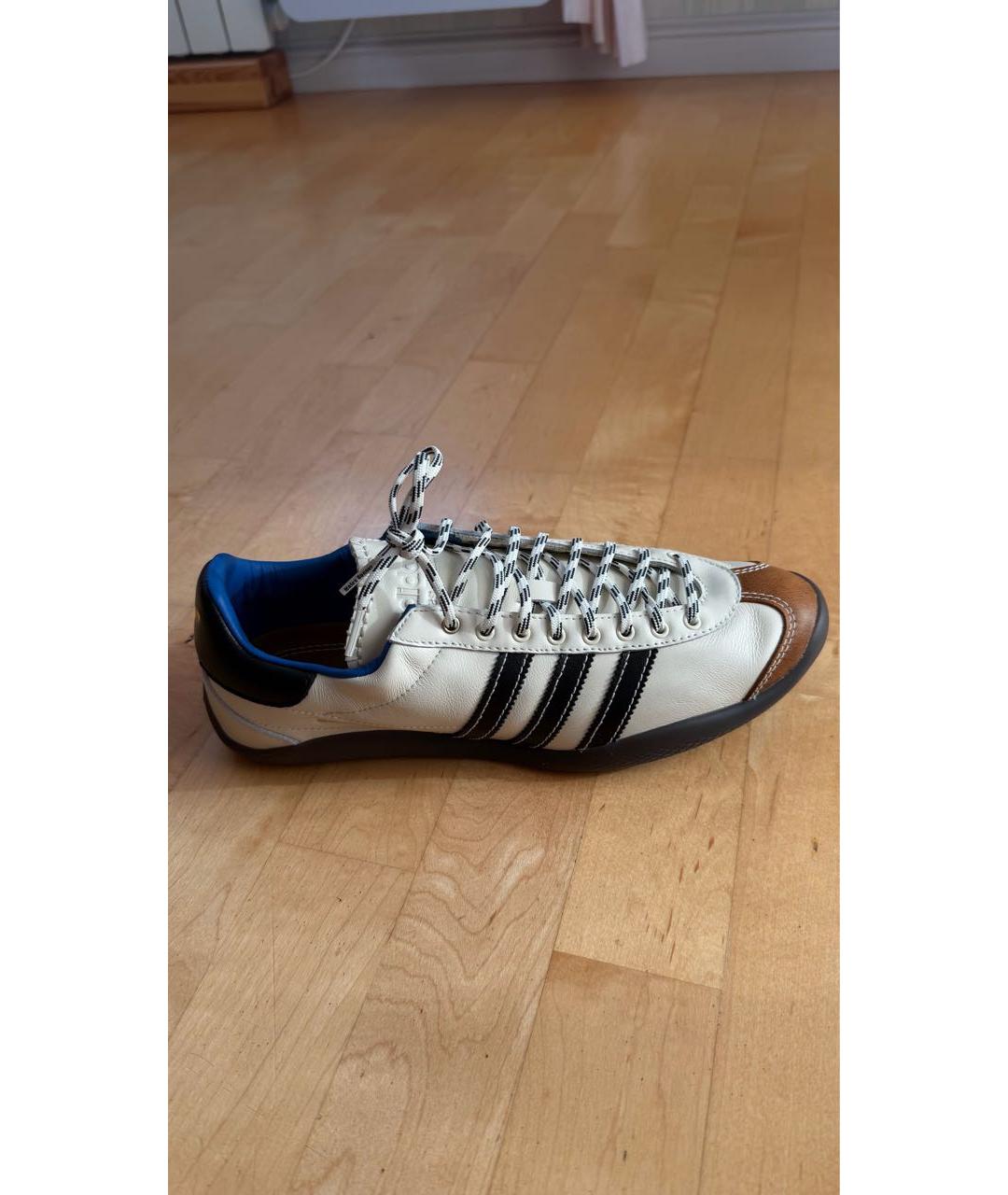 ADIDAS Коричневые кожаные низкие кроссовки / кеды, фото 9