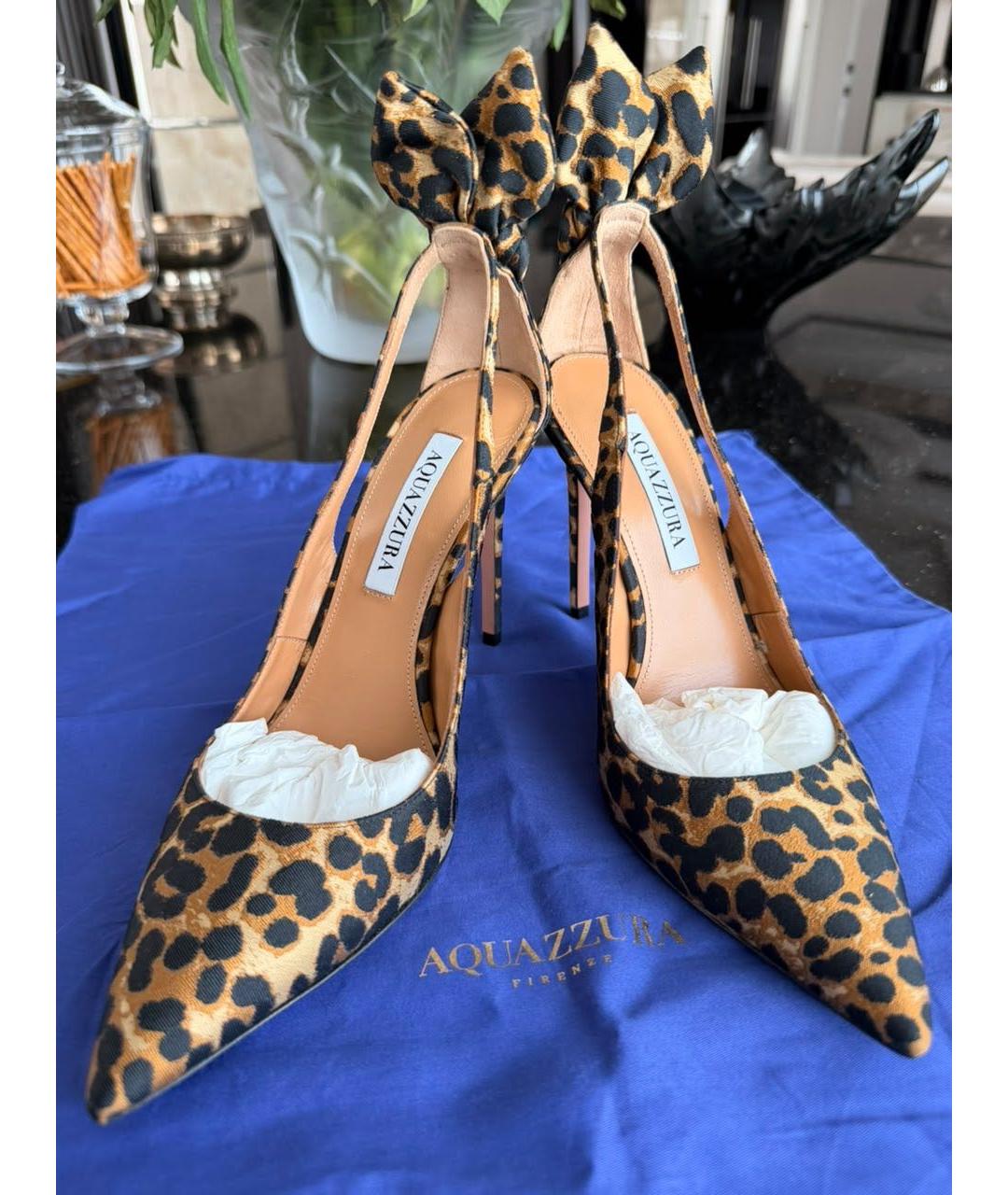 AQUAZZURA Мульти текстильные туфли, фото 2