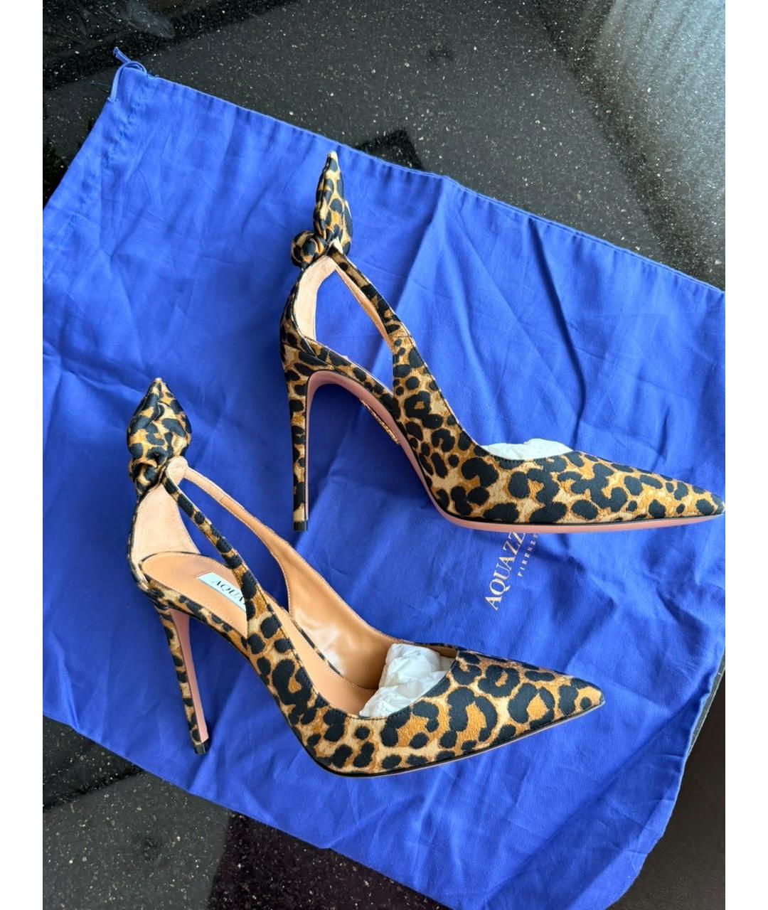AQUAZZURA Мульти текстильные туфли, фото 5