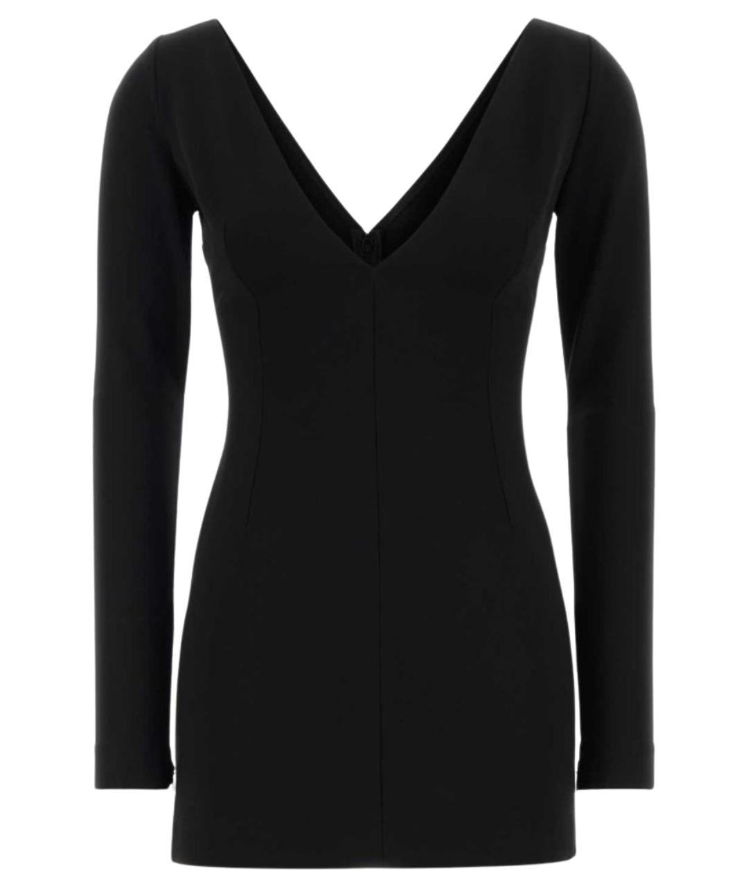 DOLCE&GABBANA Черное вискозное платье, фото 1