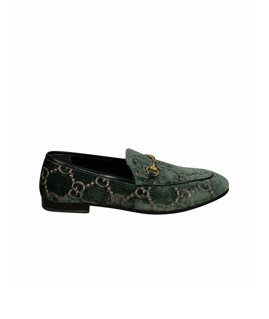 GUCCI Зеленые лоферы, фото 7