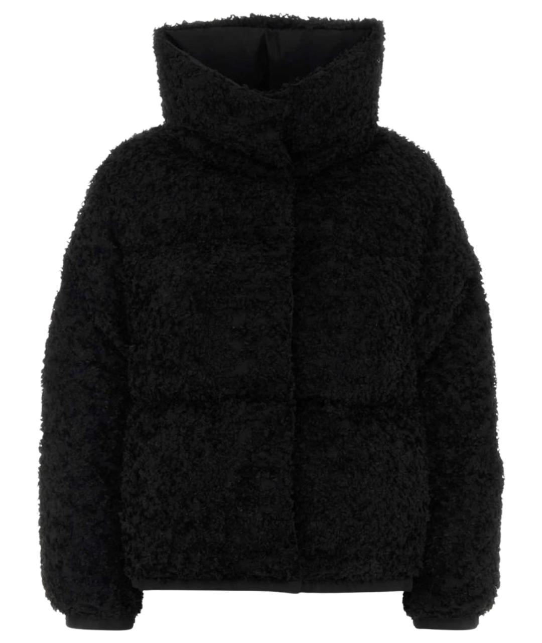 MONCLER Черный полиэстеровый пуховик, фото 1