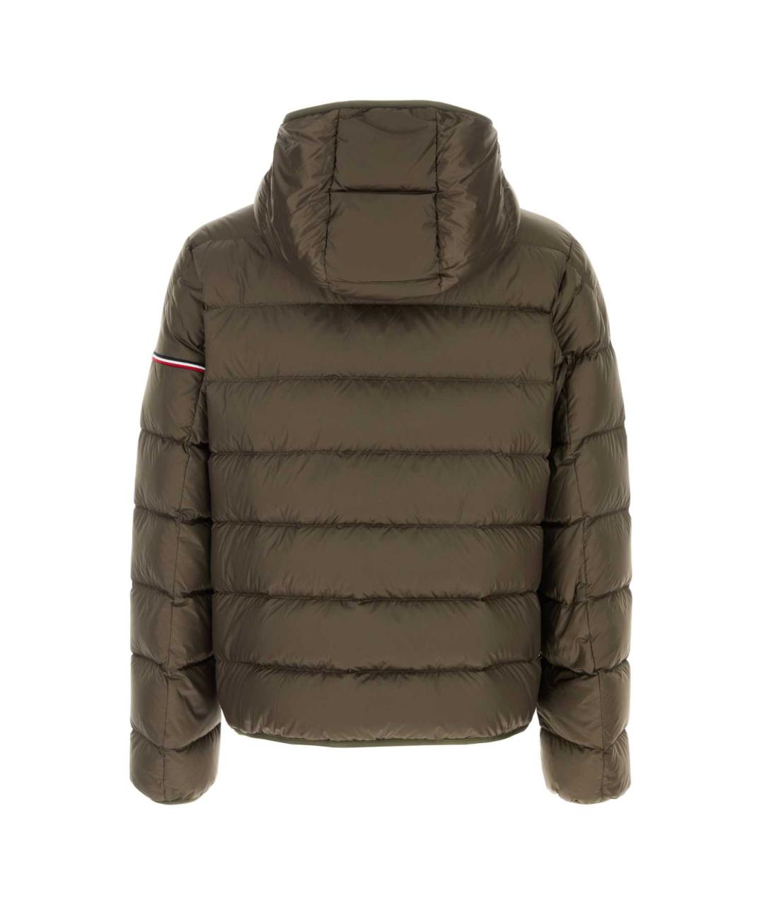 MONCLER Коричневая полиамидовая куртка, фото 2