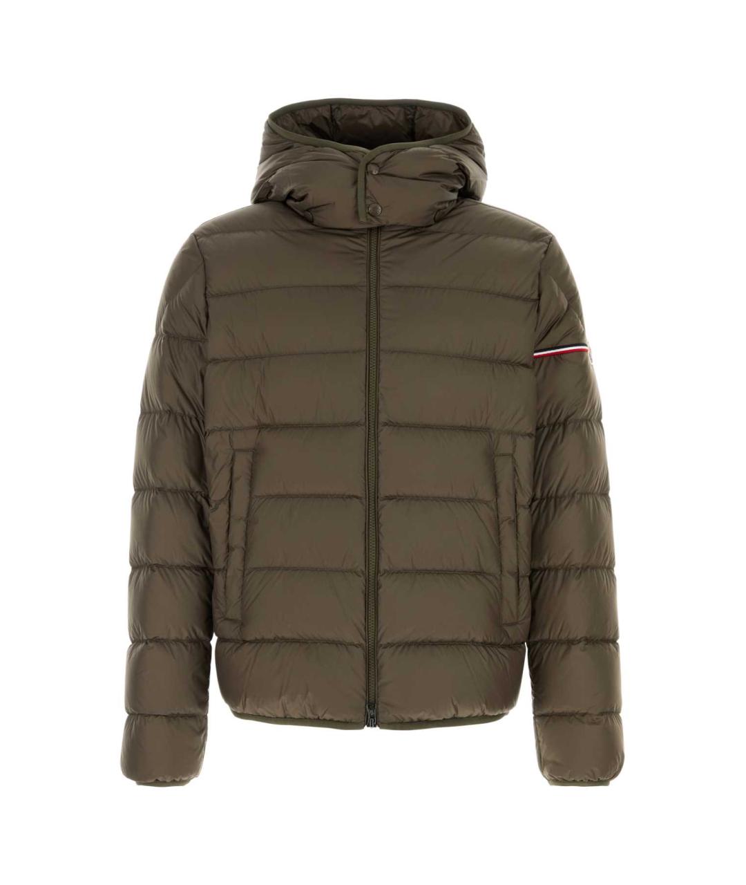 MONCLER Коричневая полиамидовая куртка, фото 3