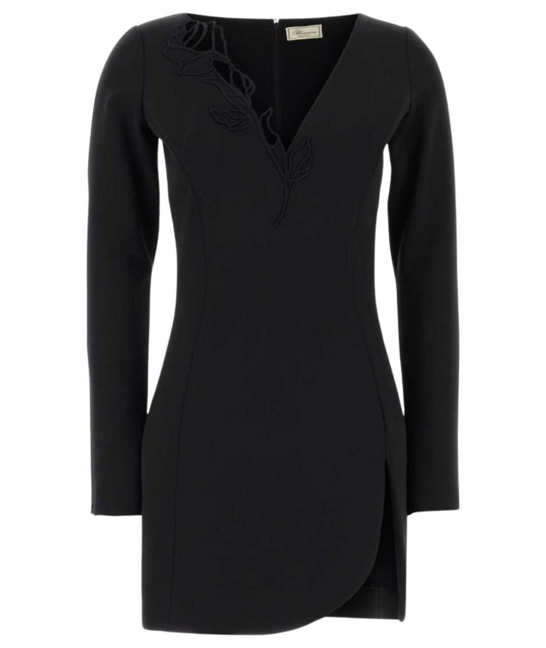 BLUMARINE Черное полиэстеровое платье, фото 1