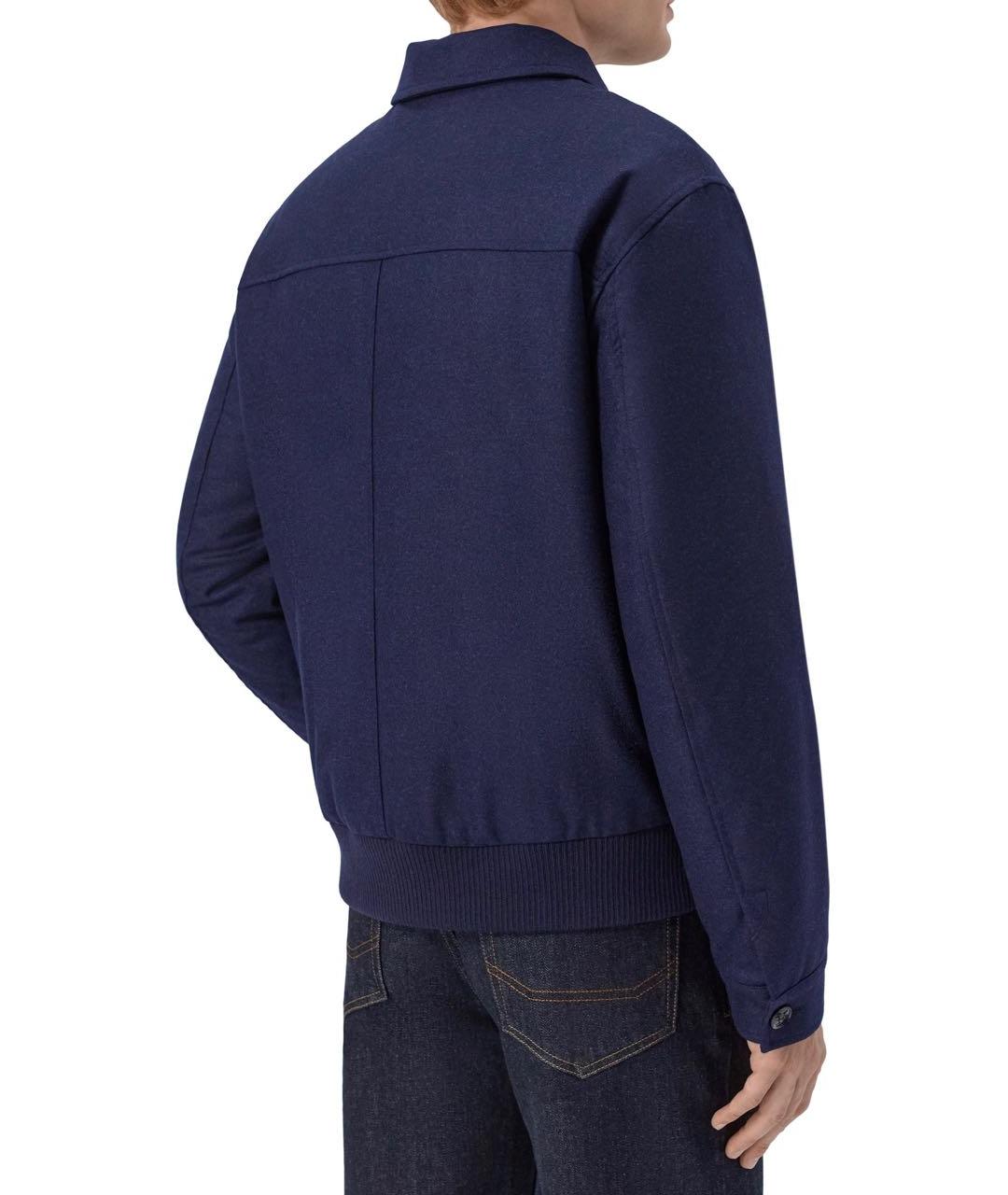 KITON Темно-синяя шерстяная куртка, фото 3