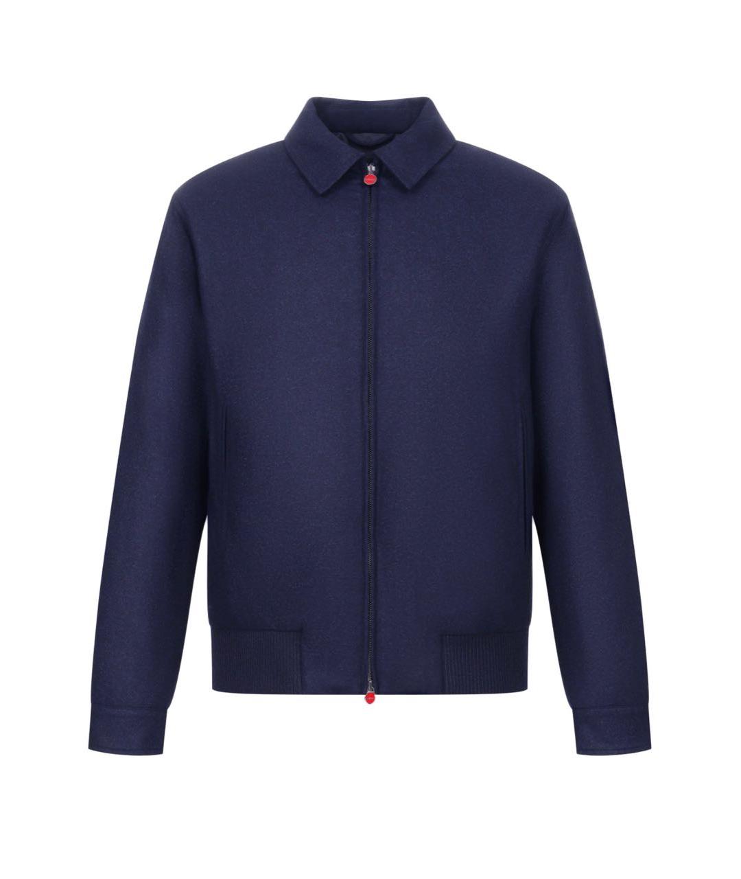 KITON Темно-синяя шерстяная куртка, фото 6