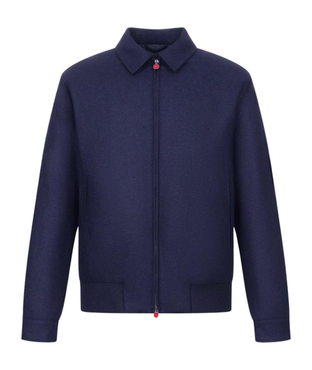 KITON Темно-синяя шерстяная куртка, фото 1