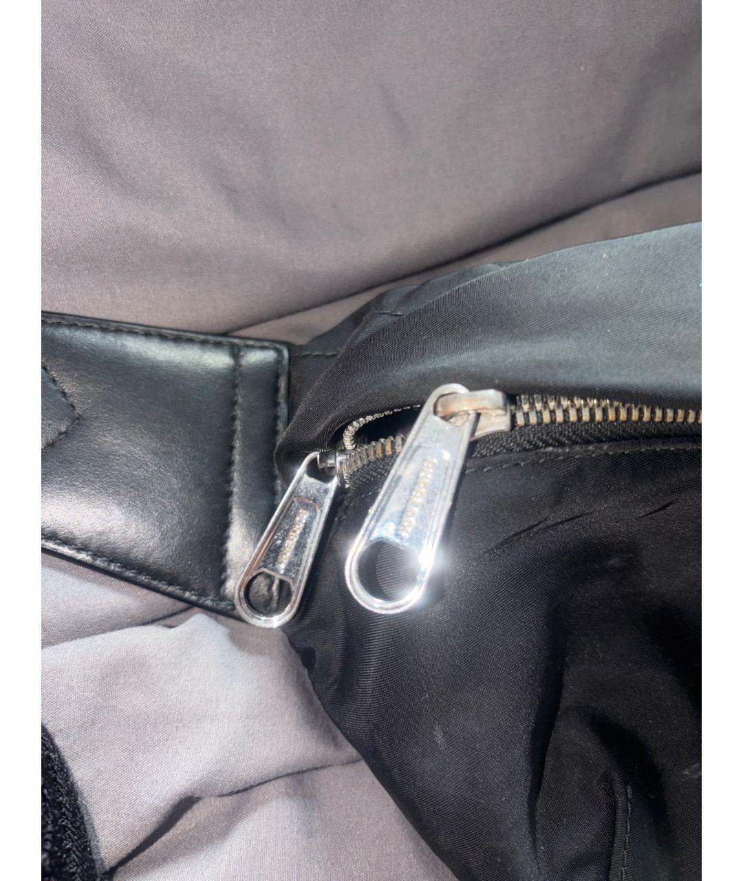BURBERRY Черная нейлоновая поясная сумка, фото 3