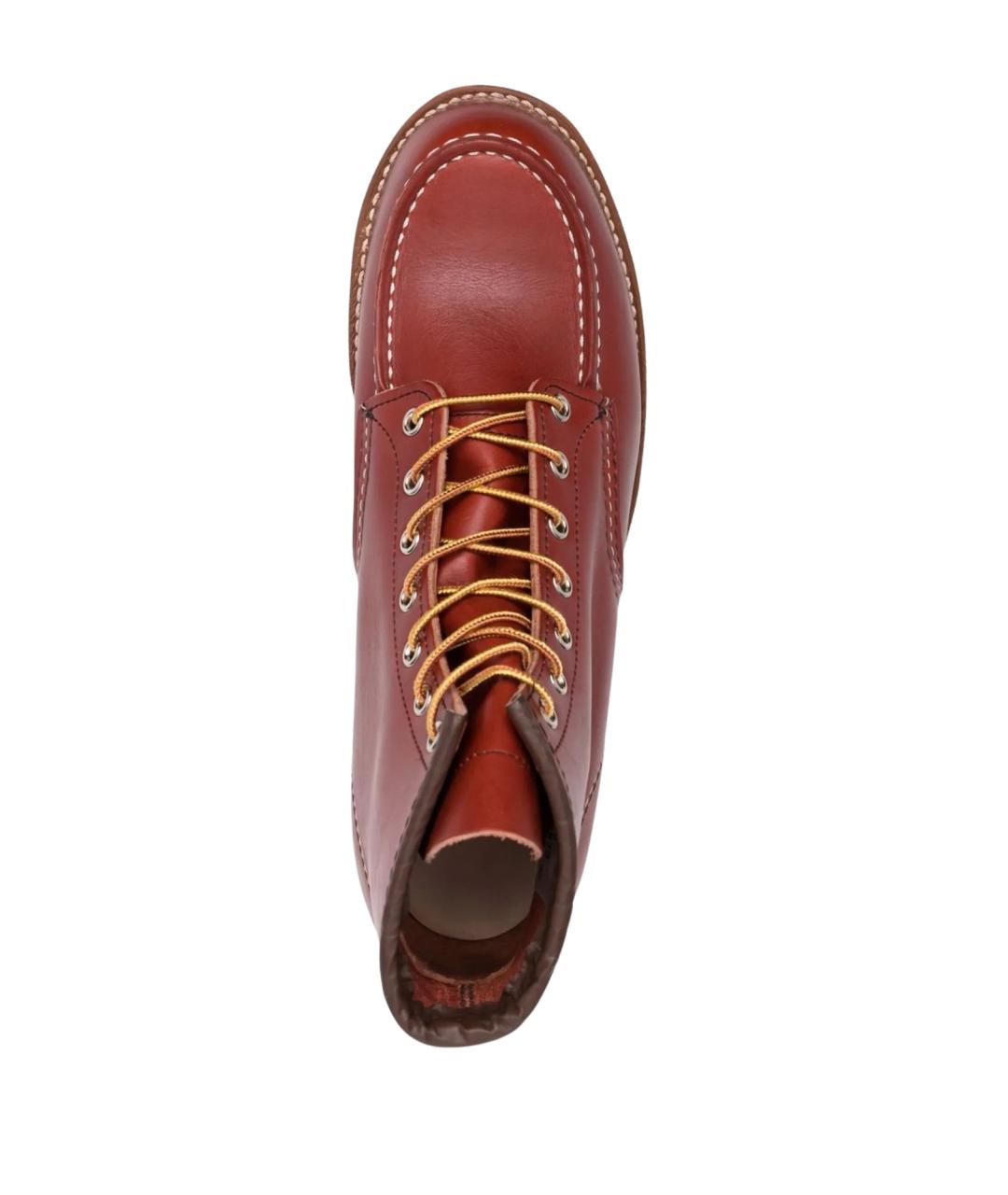 RED WING Красные кожаные низкие ботинки, фото 4