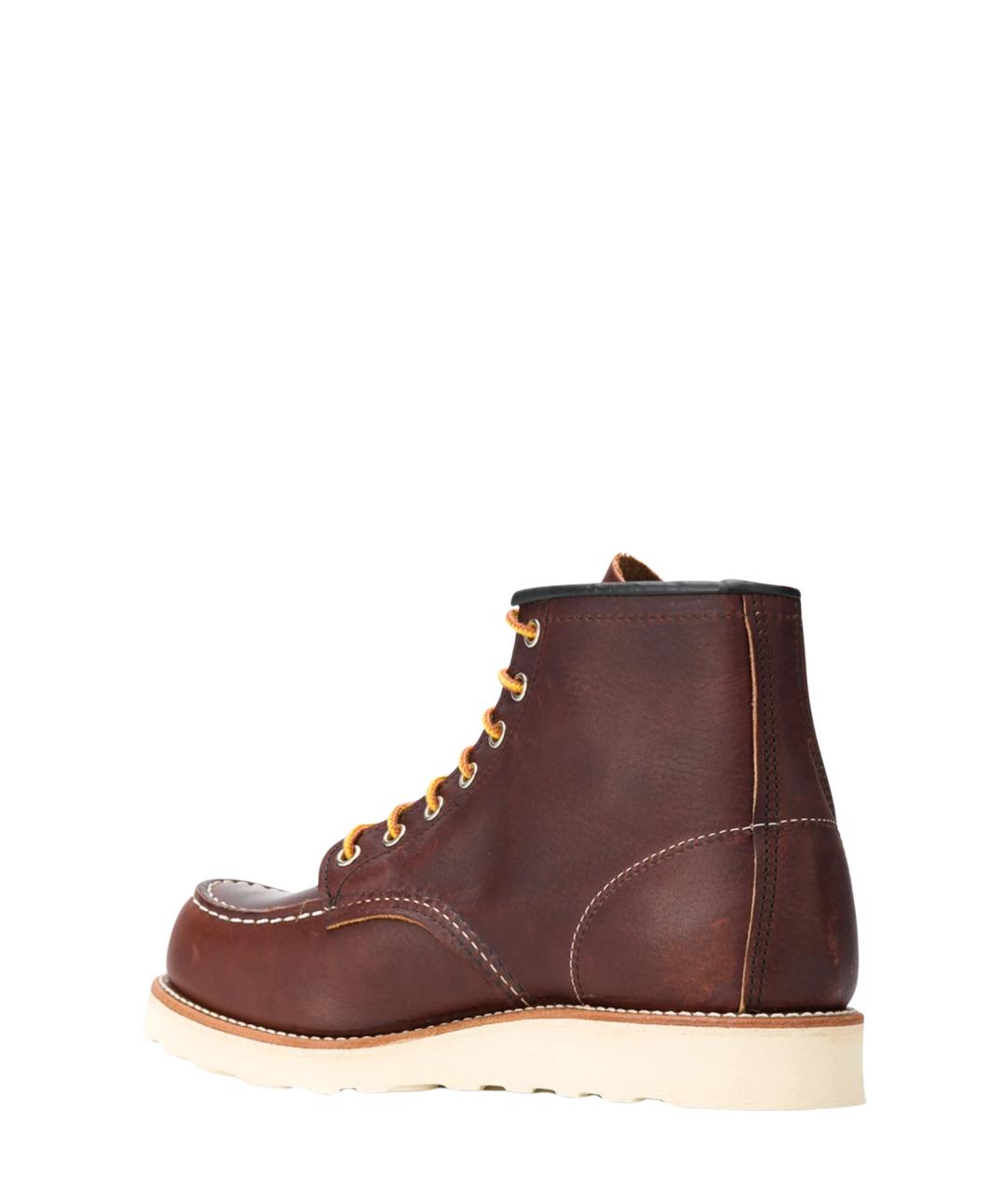 RED WING Коричневые кожаные низкие ботинки, фото 3