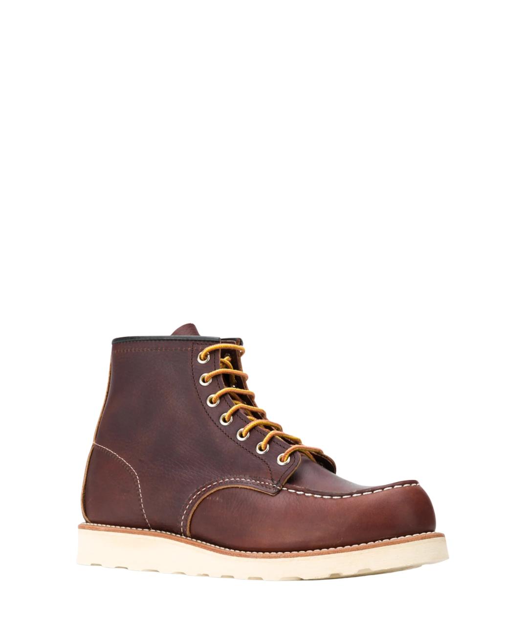 RED WING Коричневые кожаные низкие ботинки, фото 2