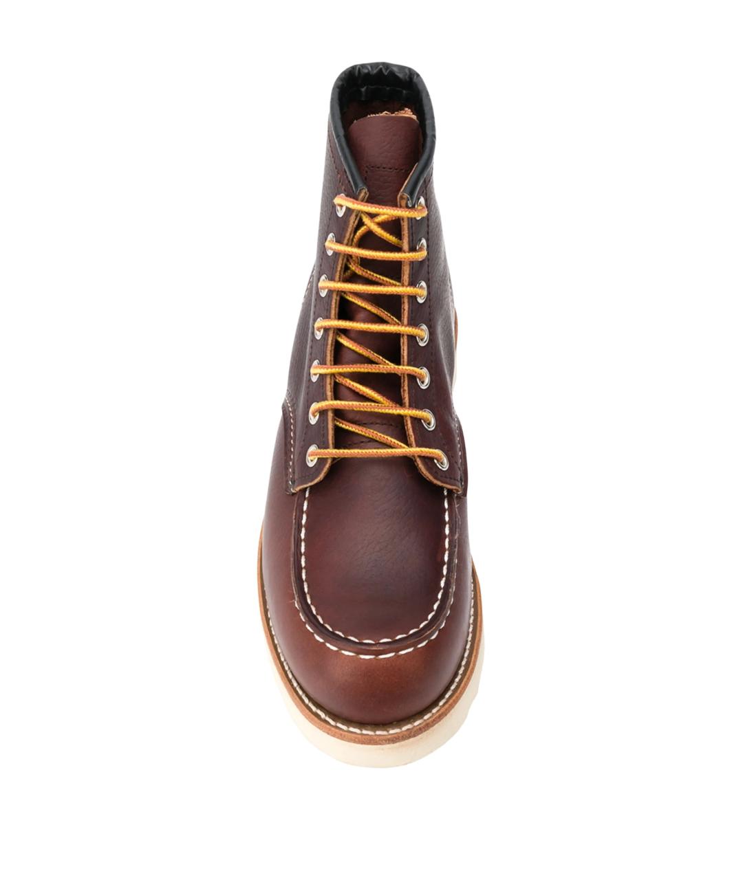 RED WING Коричневые кожаные низкие ботинки, фото 4