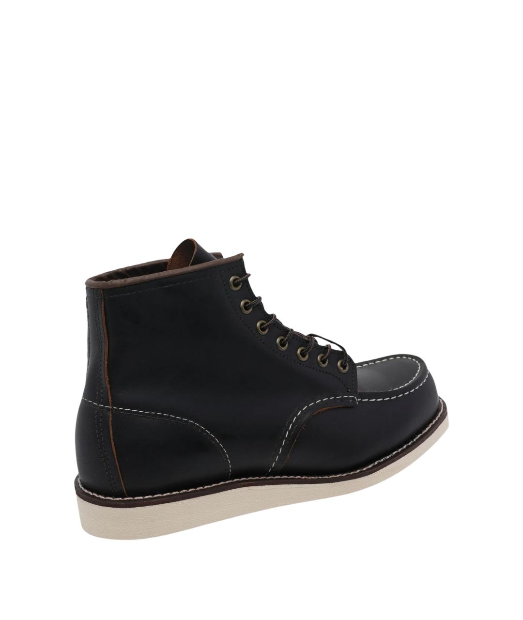 RED WING Черные кожаные низкие ботинки, фото 4