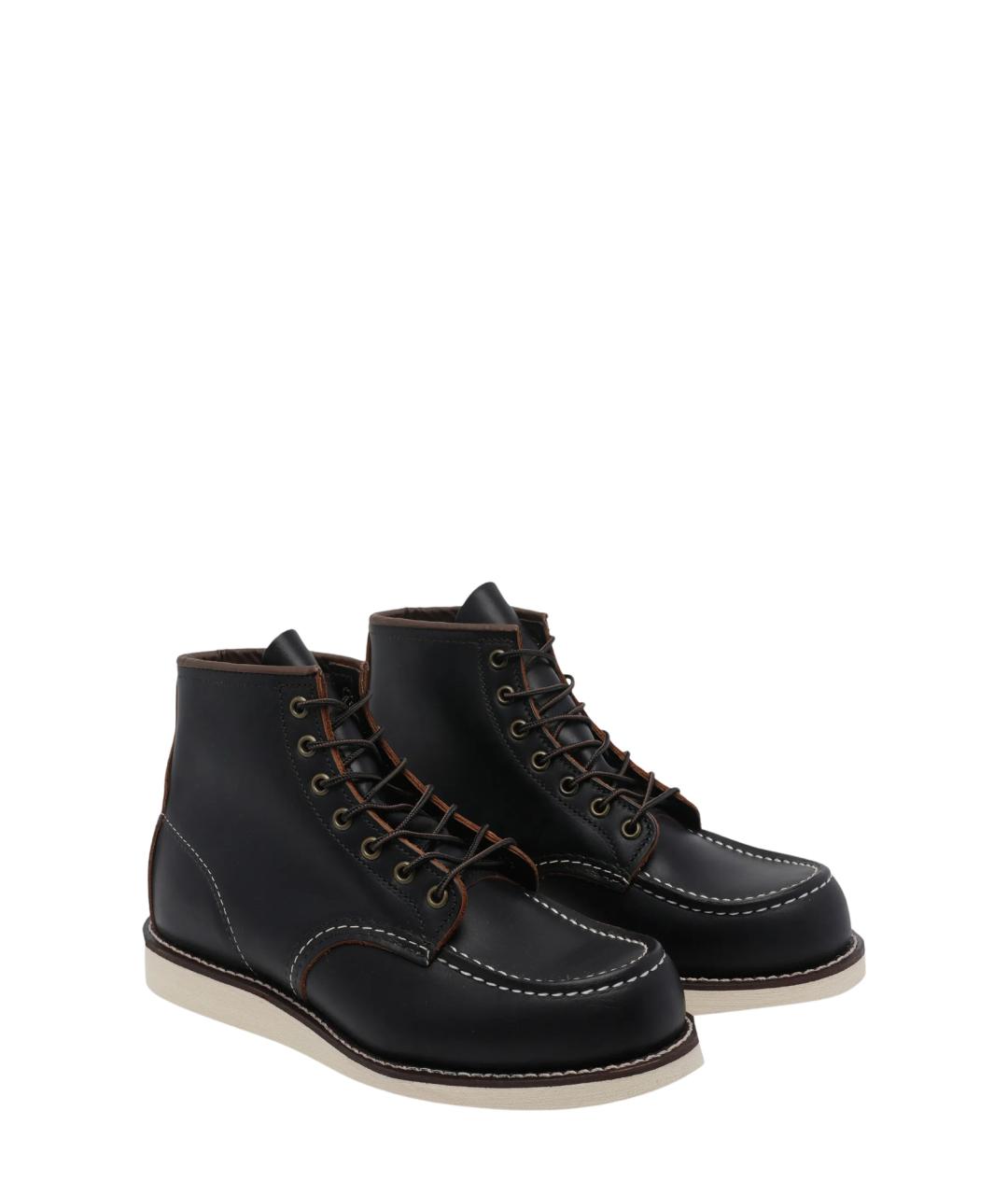 RED WING Черные кожаные низкие ботинки, фото 2