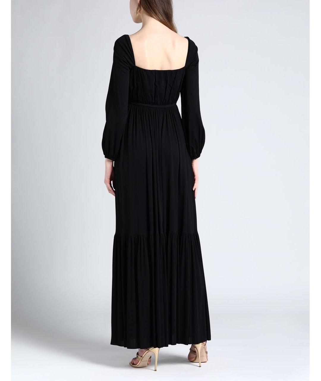CHRISTIAN DIOR Черное вискозное повседневное платье, фото 2