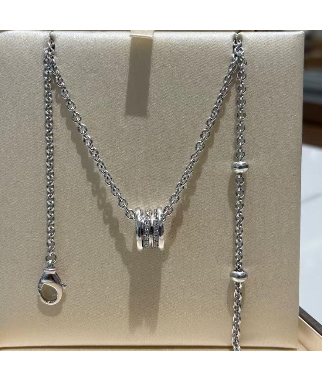 BVLGARI Серебряное колье из белого золота, фото 2