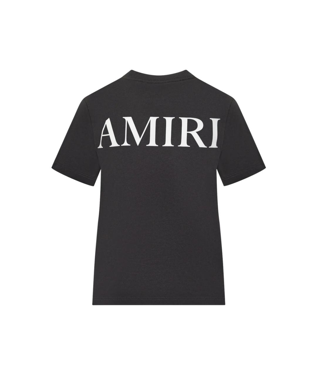AMIRI Черная хлопковая футболка, фото 2