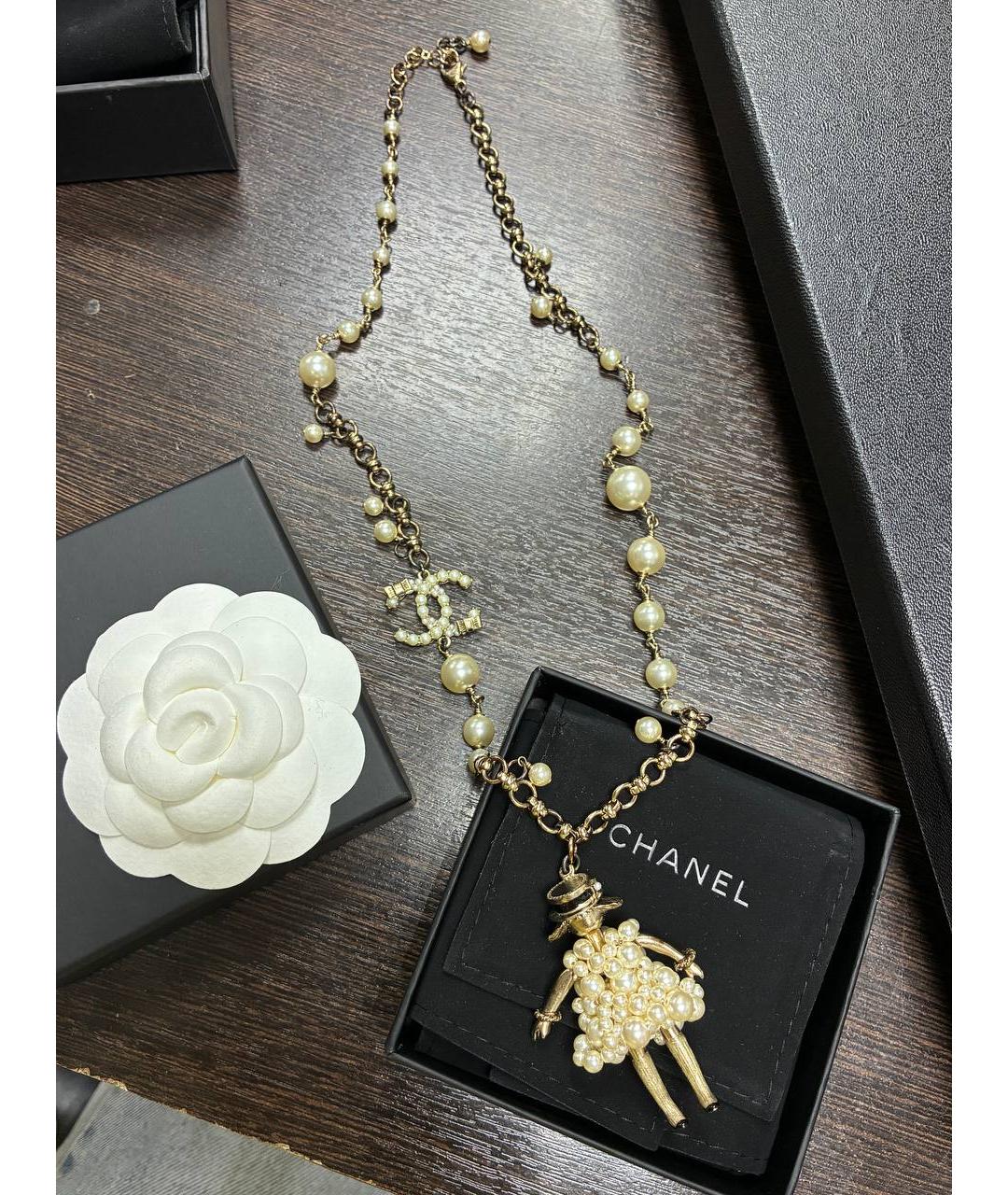 CHANEL Золотое колье, фото 4