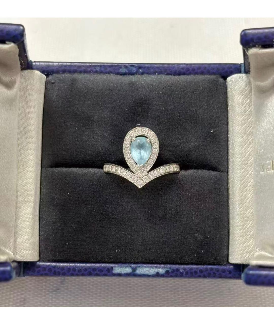 CHAUMET Голубое кольцо из белого золота, фото 5