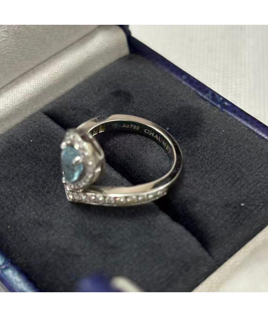 CHAUMET Голубое кольцо из белого золота, фото 4