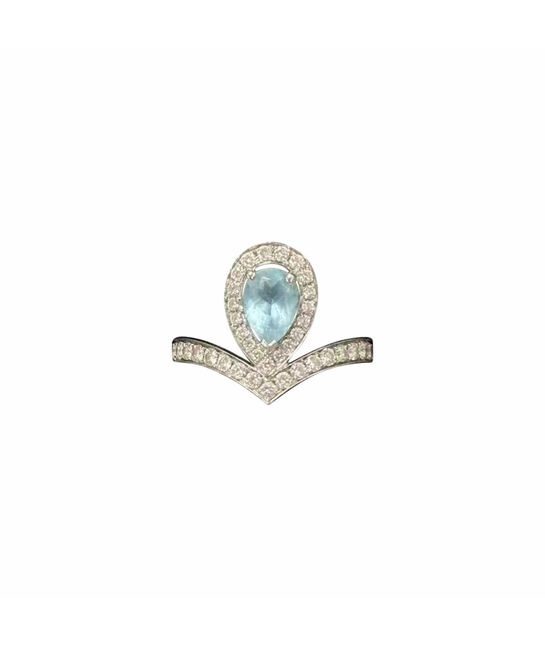 CHAUMET Голубое кольцо из белого золота, фото 1