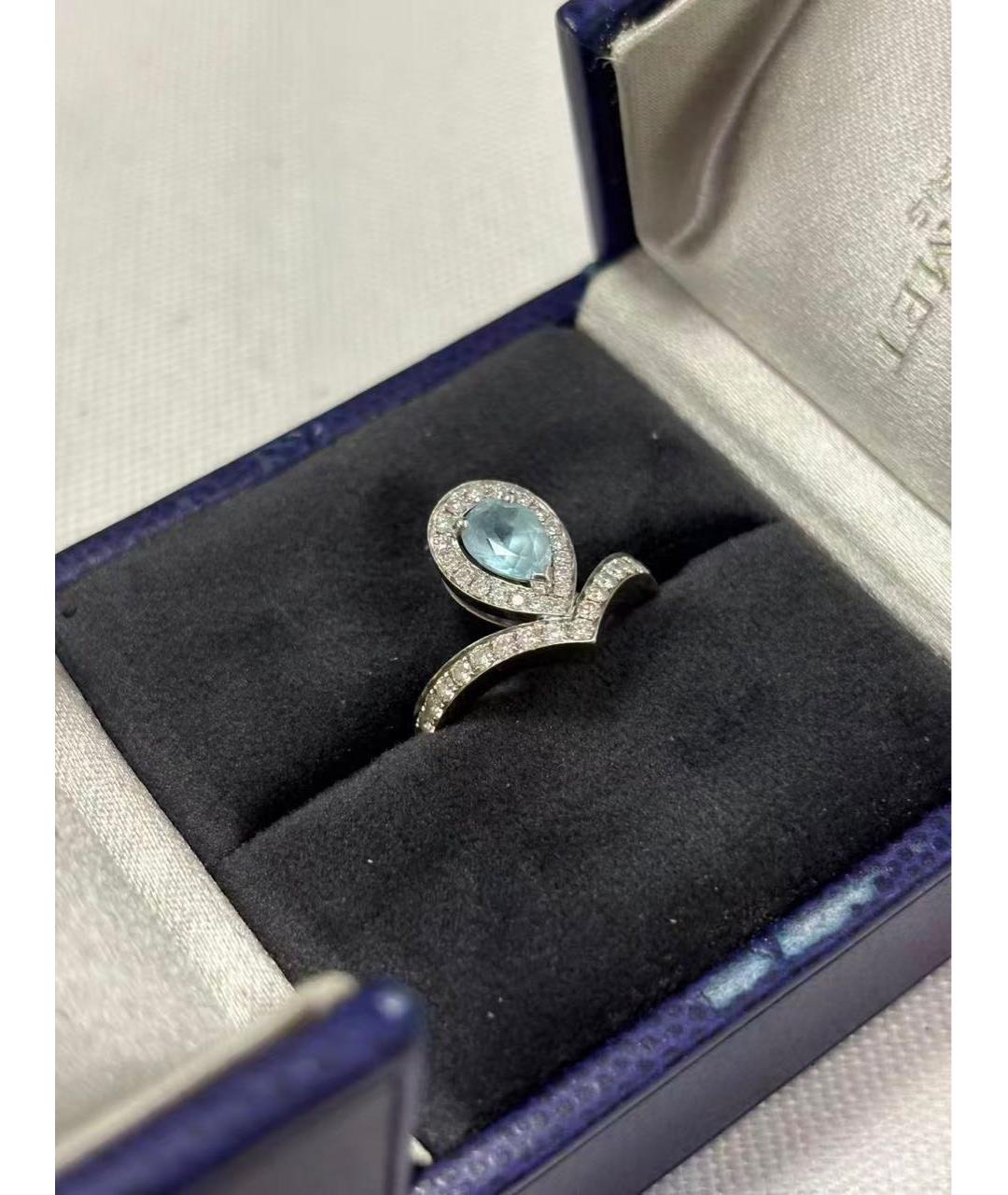 CHAUMET Голубое кольцо из белого золота, фото 2