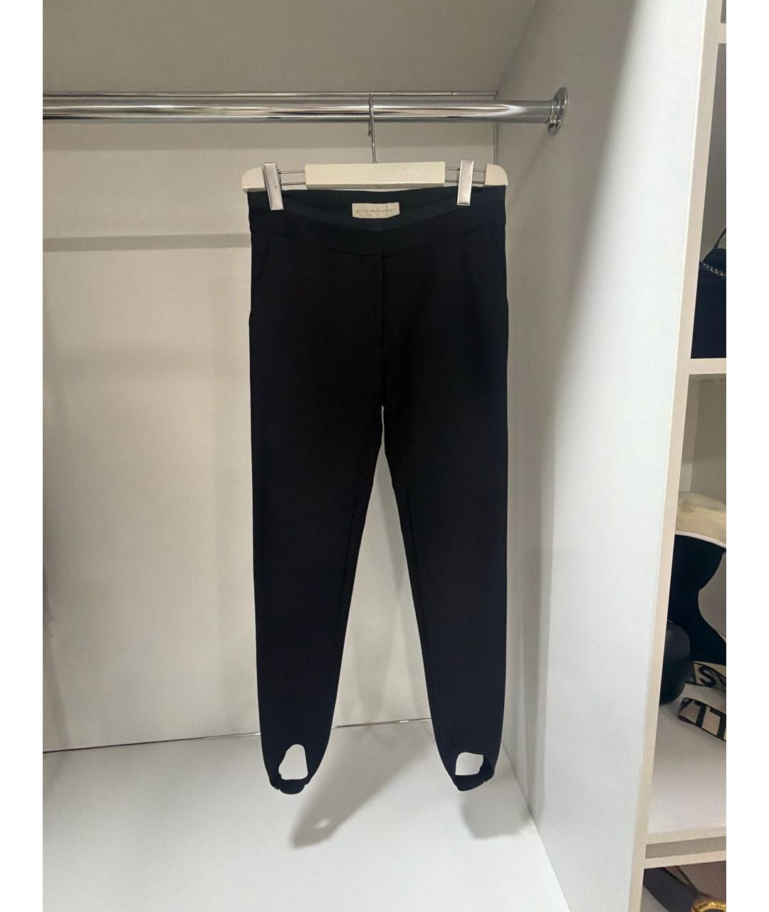 STELLA MCCARTNEY Черные хлопковые леггинсы и велосипедки, фото 7