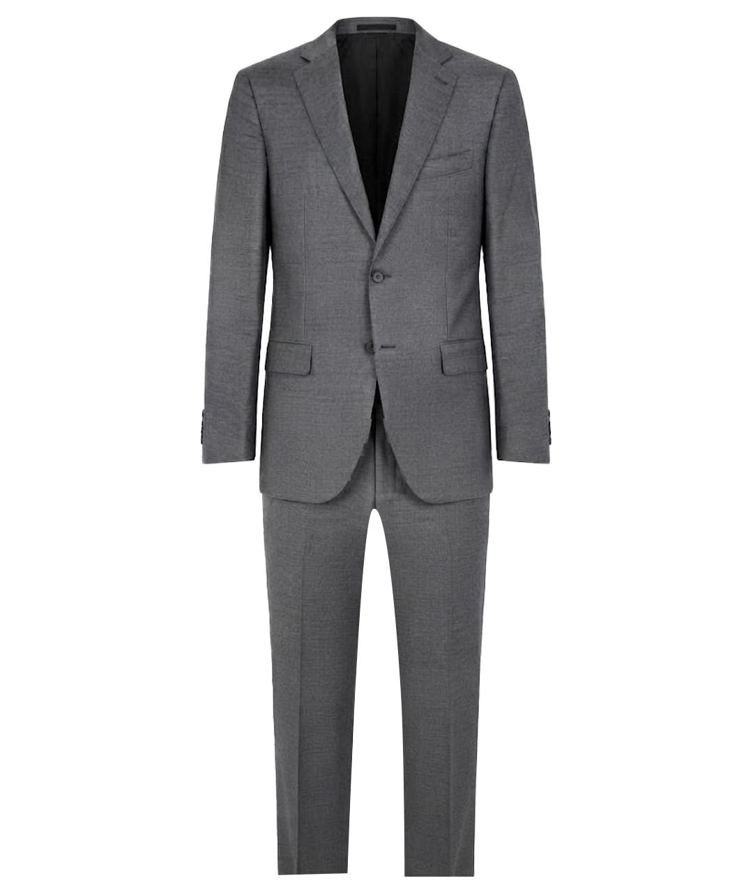 ERMENEGILDO ZEGNA XXX Антрацитовый классический костюм, фото 1