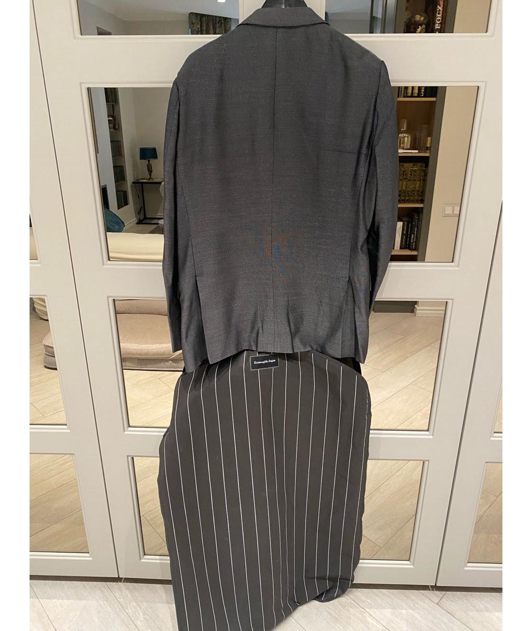 ERMENEGILDO ZEGNA XXX Антрацитовый классический костюм, фото 3
