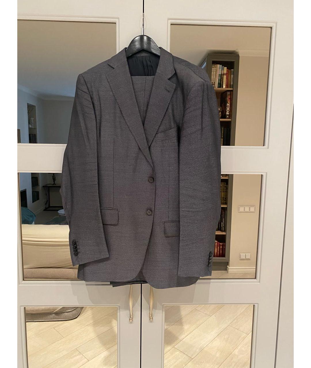 ERMENEGILDO ZEGNA XXX Антрацитовый классический костюм, фото 5
