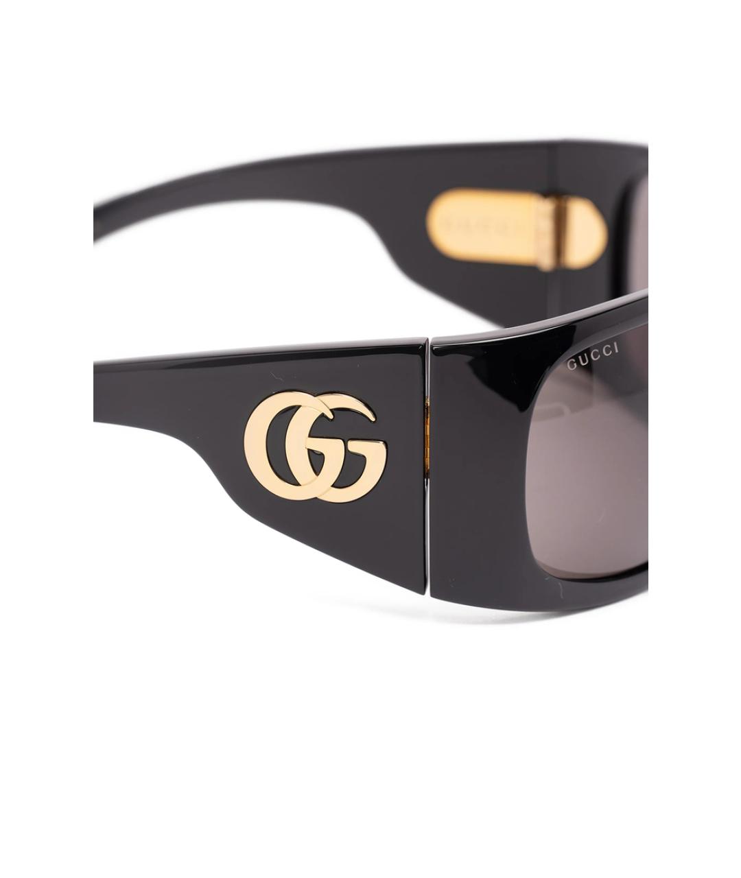 GUCCI Черные пластиковые солнцезащитные очки, фото 5