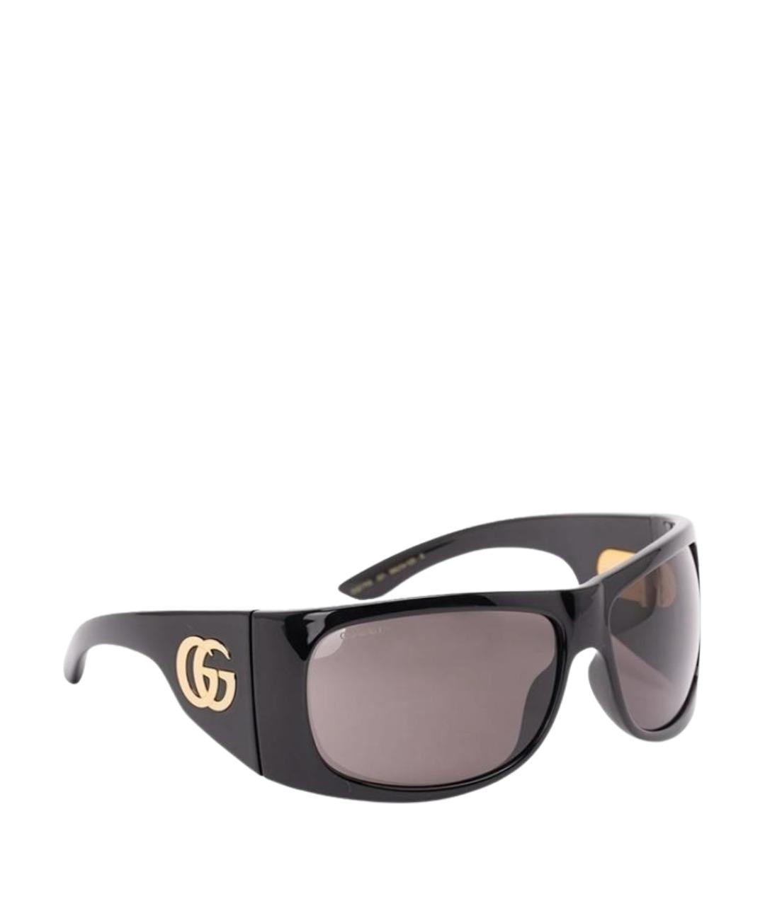 GUCCI Черные пластиковые солнцезащитные очки, фото 1