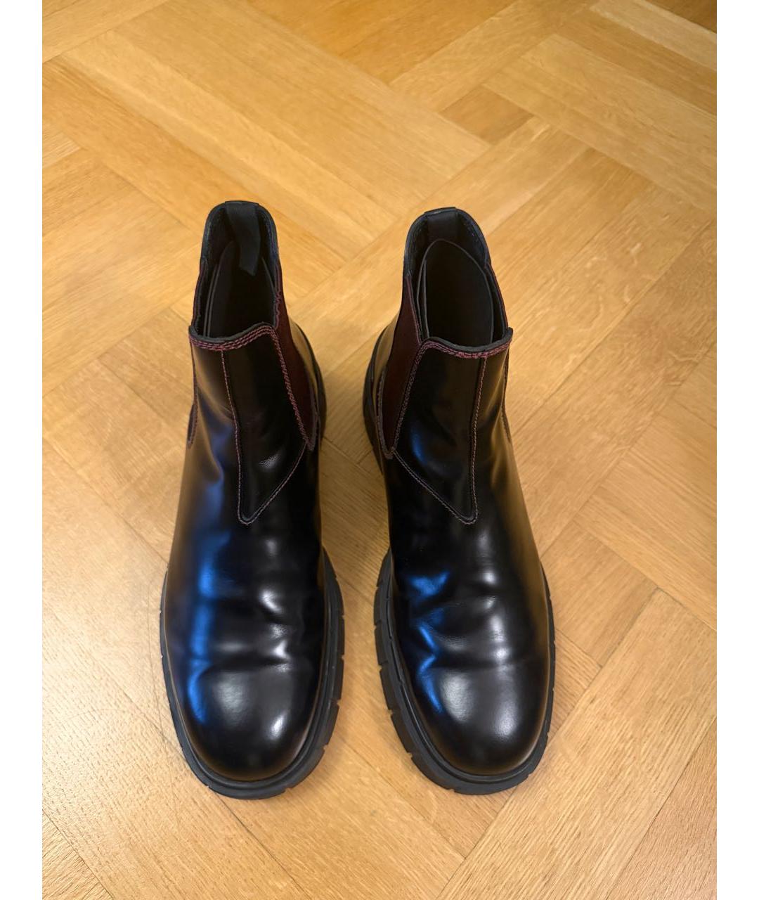 CAR SHOE Черные низкие ботинки из лакированной кожи, фото 2