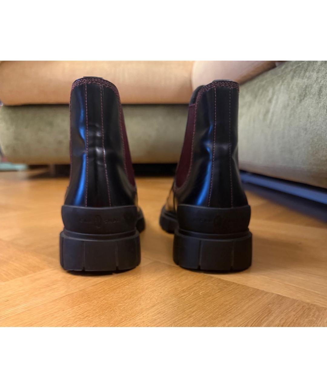 CAR SHOE Черные низкие ботинки из лакированной кожи, фото 4