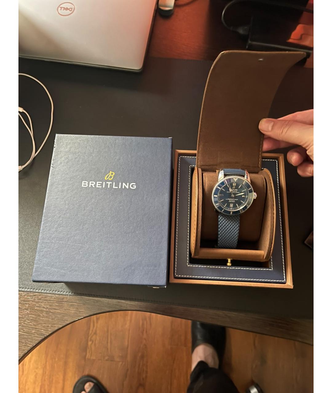 BREITLING Синие часы, фото 2