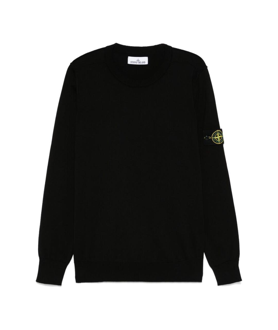 STONE ISLAND Черный джемпер / свитер, фото 1