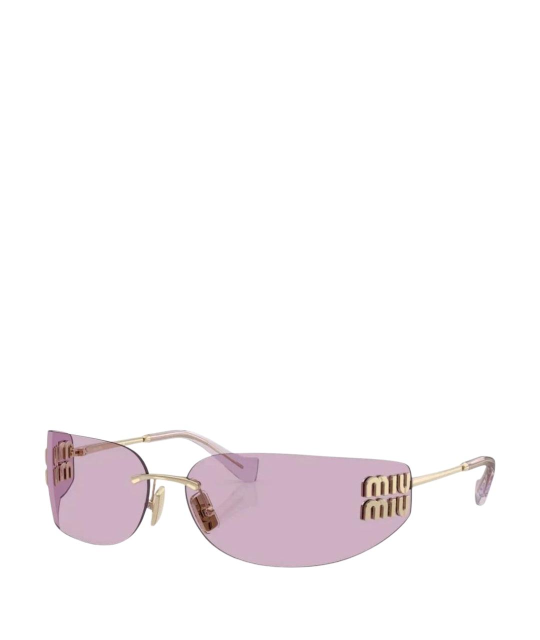 MIU MIU Розовые солнцезащитные очки, фото 1