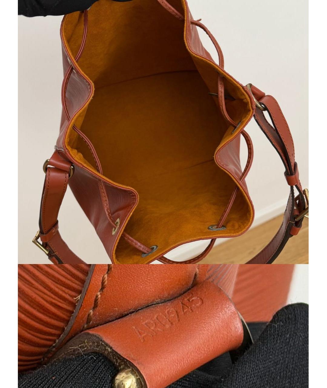 LOUIS VUITTON Кожаная сумка с короткими ручками, фото 8